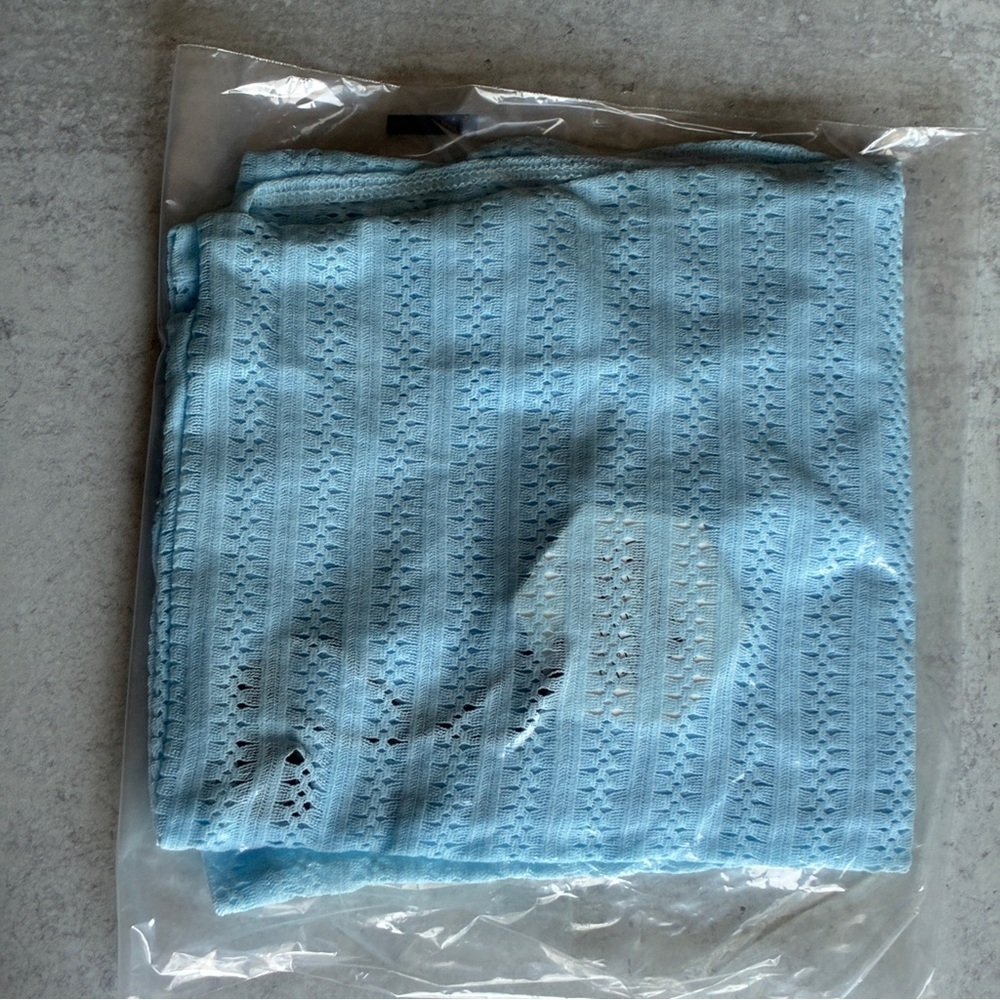 OW Collection Spring Cover Up Blue Medium - Picture 3 of 7